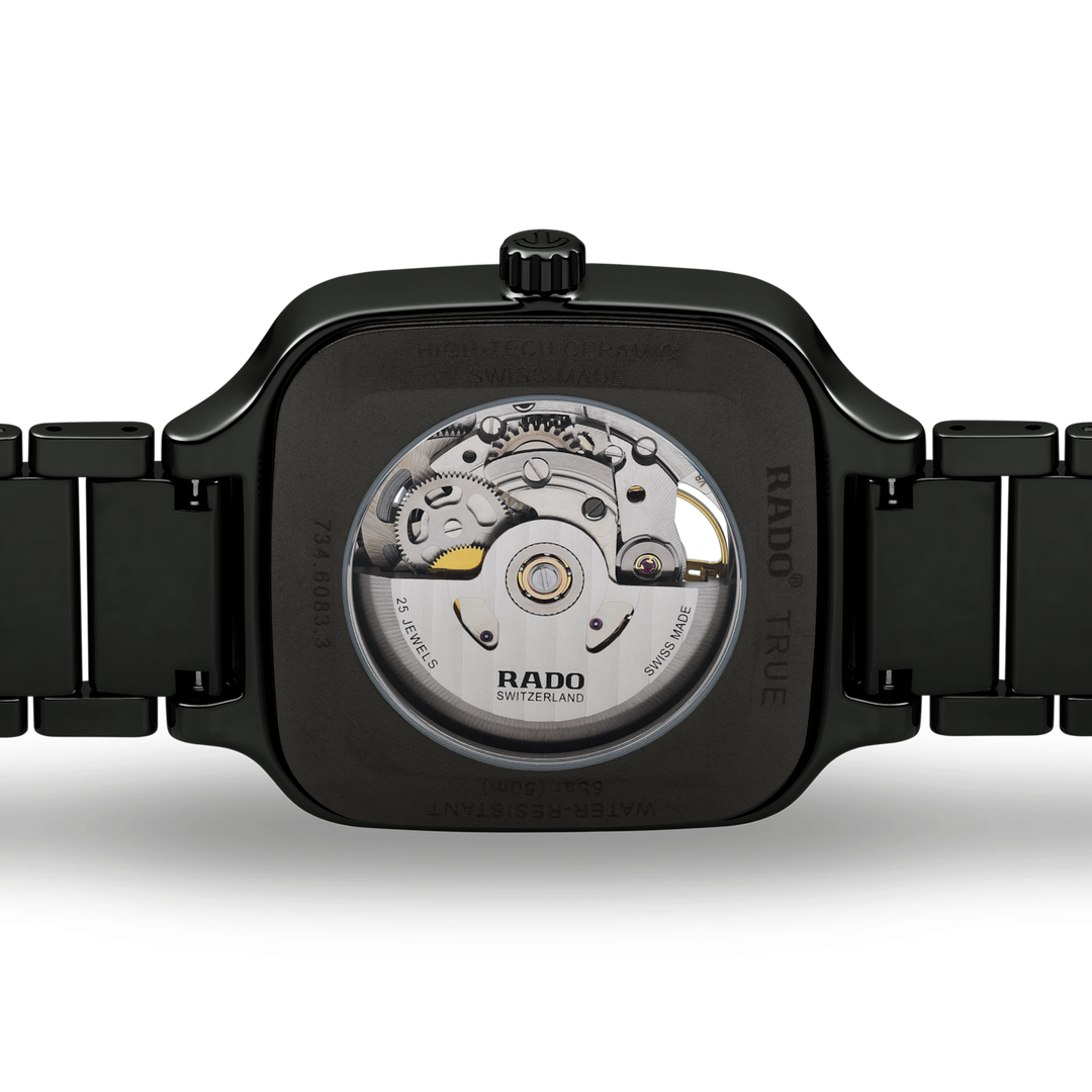 Rado True Square Automatic Open Heart 38 mm R27086162 open case back