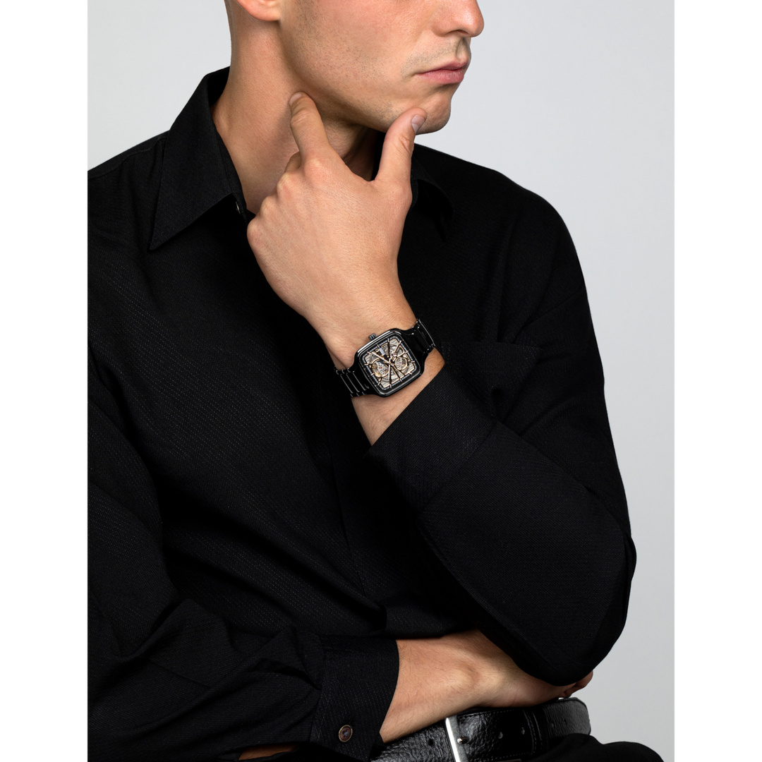 Rado True Square Automatic Open Heart 38 mm R27086162 wrist 2