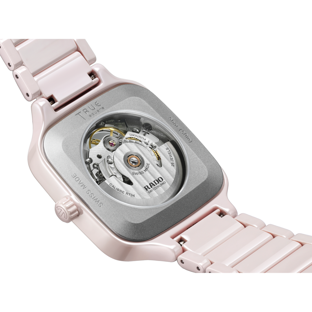 Rado True Square Automatic Open Heart 38 mm R27123012 open case back