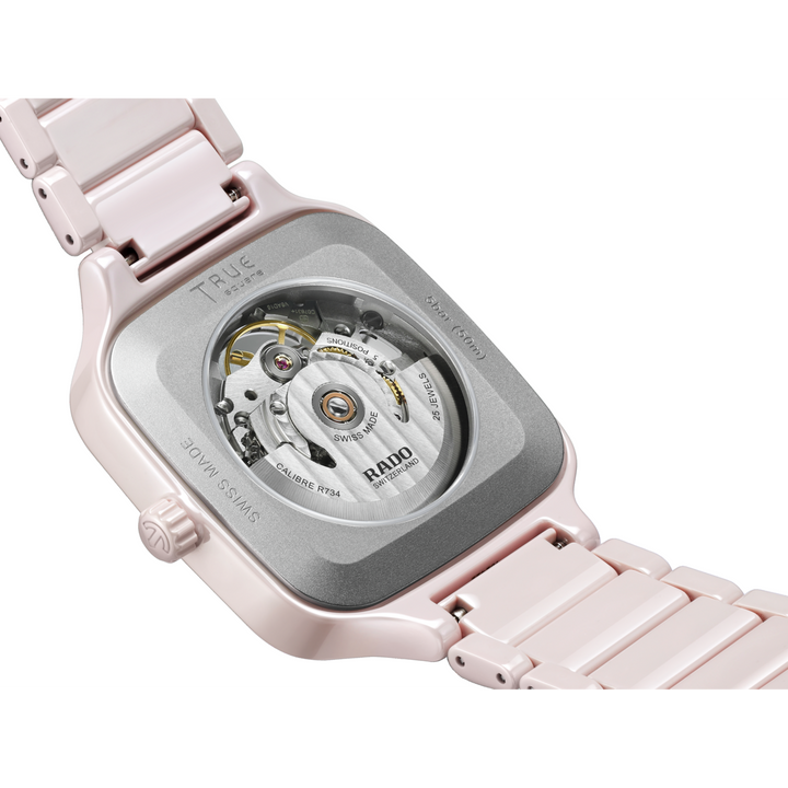 Rado True Square Automatic Open Heart 38 mm R27123012 open case back