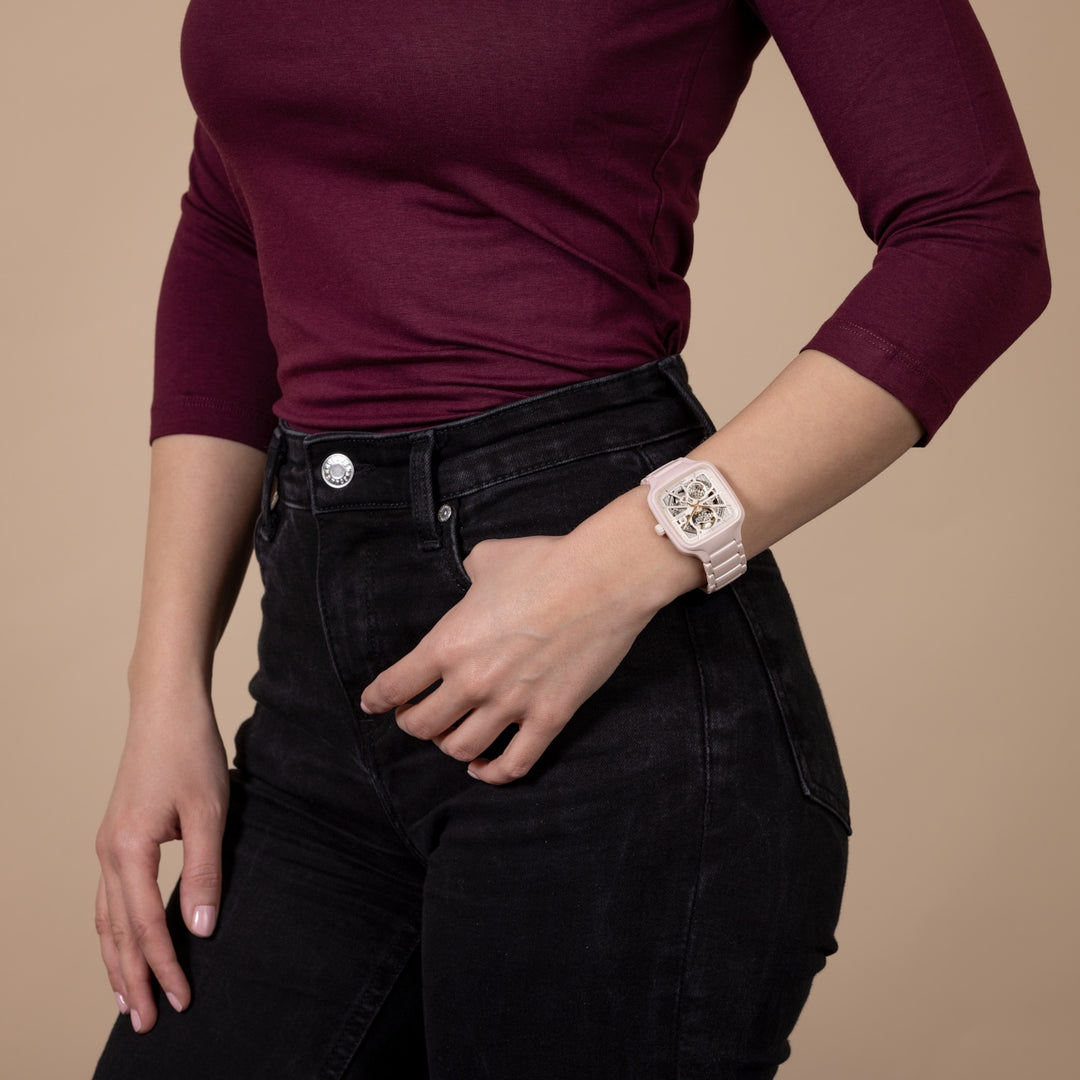 Rado True Square Automatic Open Heart 38 mm R27123012 wrist 2