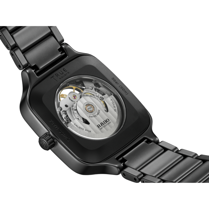 Rado True Square Automatic Skeleton 38 mm R27197152 open solid case