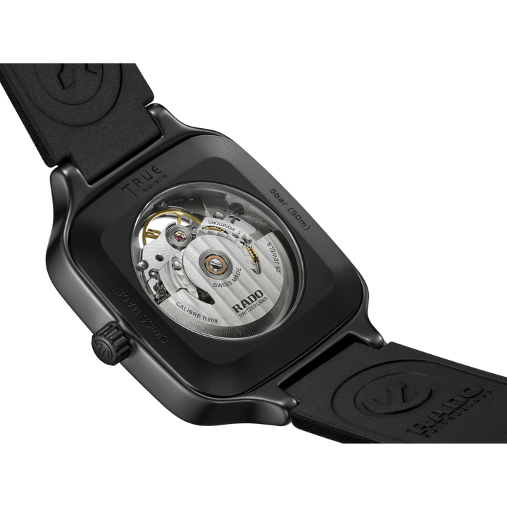 Rado True Square Automatic Skeleton 38 mm R27197169 open case back