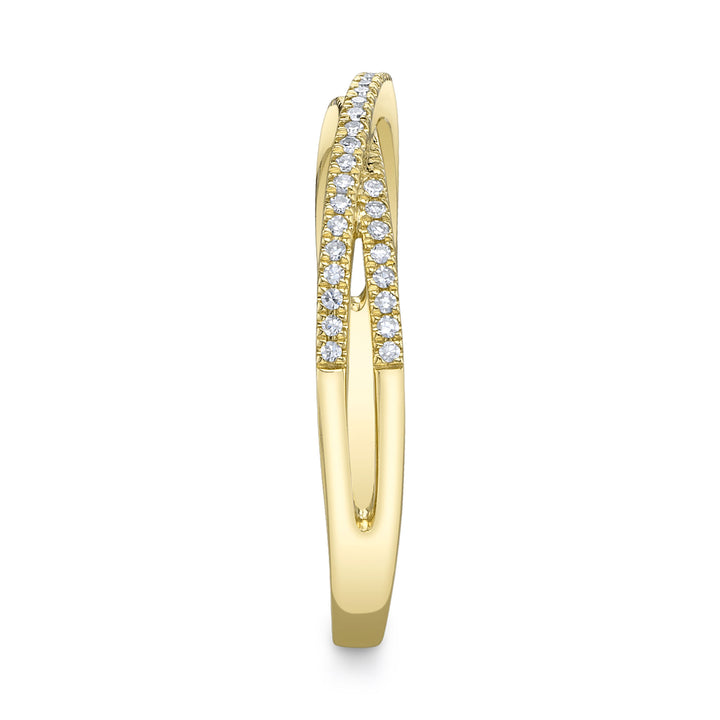 Shy Creation 0.09Ct 14K Yellow Gold Diamond Lady'S Ring SC22005549