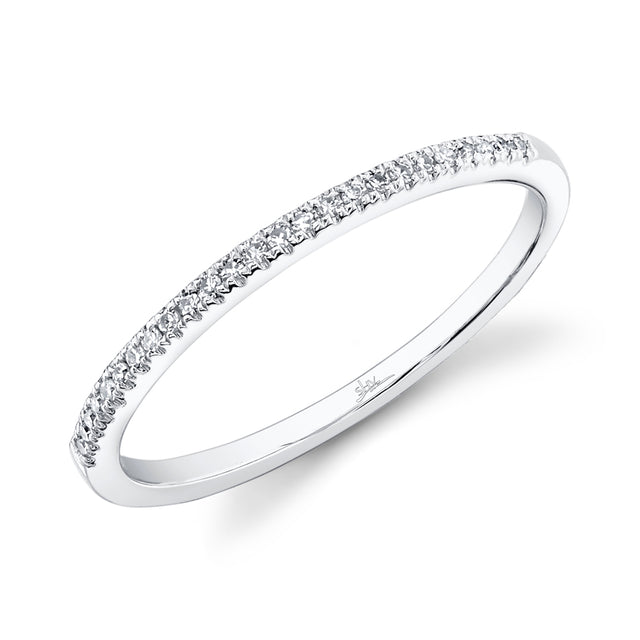 Shy Creation 0.08 ct Diamond Band in 14K White Gold