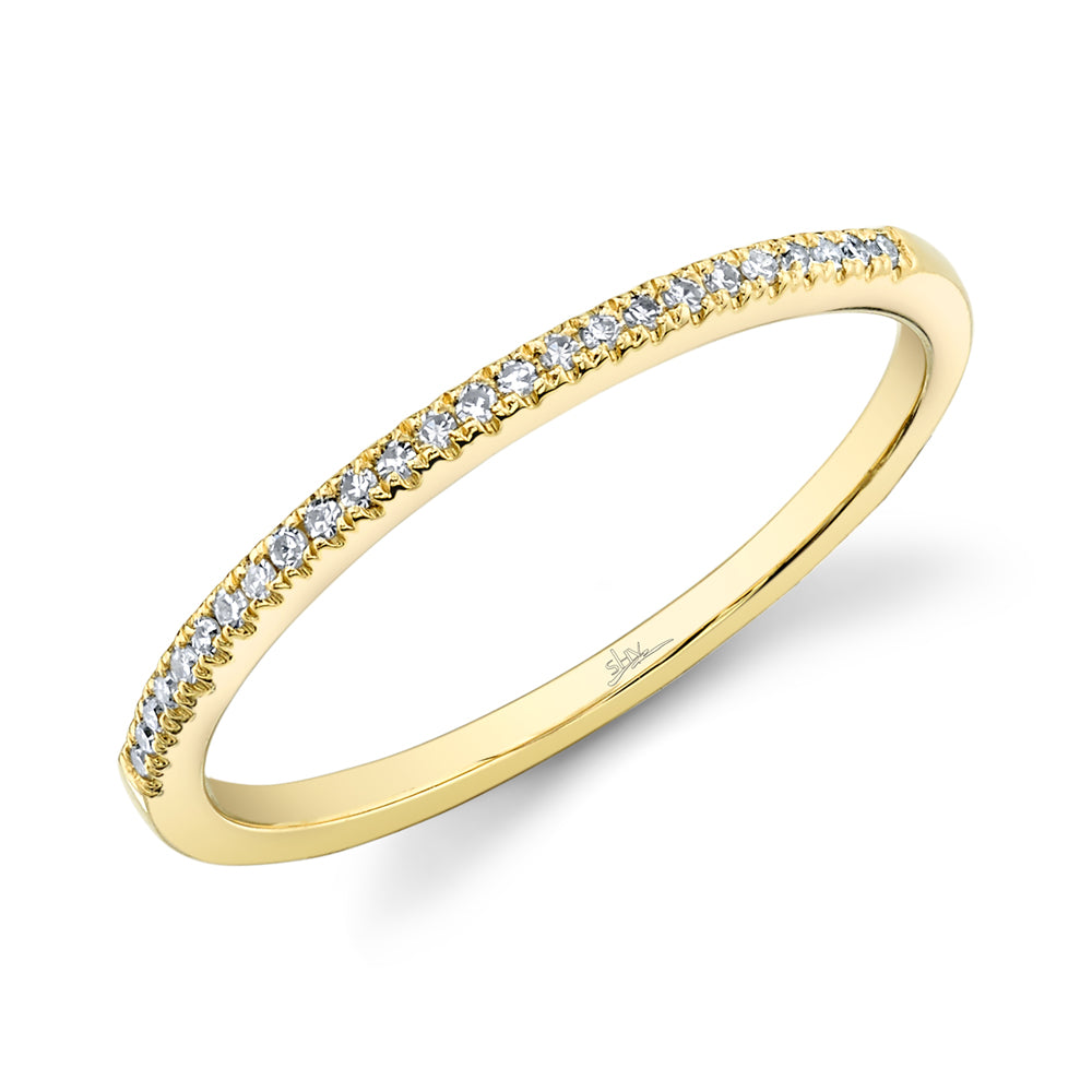 Shy Creation 0.08Ct 14K Yellow Gold Diamond Lady'S Band SC55002543