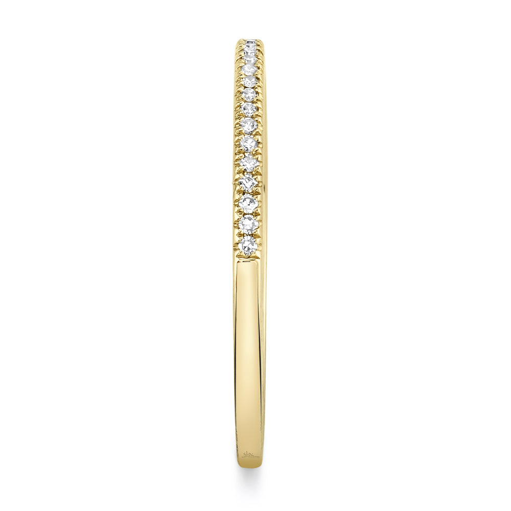 Shy Creation 0.08Ct 14K Yellow Gold Diamond Lady'S Band SC55002543