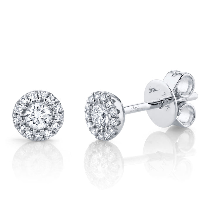Shy Creation 0.24 Ct Diamond Stud Earrings SC55002599