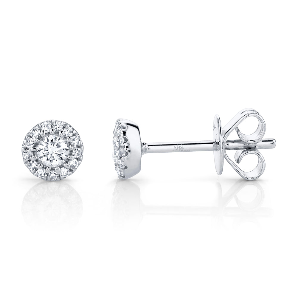 Shy Creation 0.24 Ct Diamond Stud Earrings SC55002599