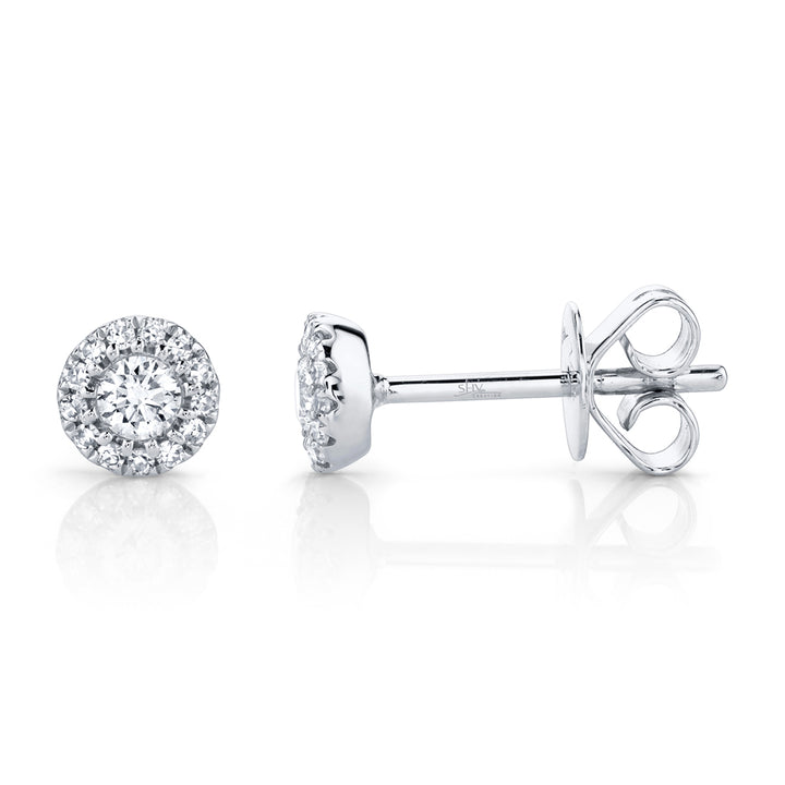 Shy Creation 0.24 Ct Diamond Stud Earrings SC55002599