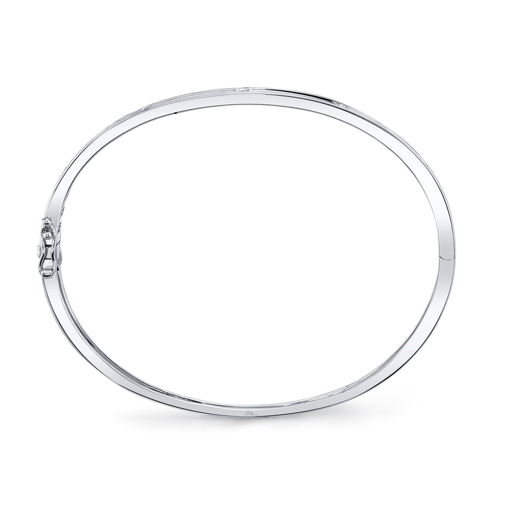 Shy Creation 0.38 TCW 14K White Gold Diamond Bangle SC55004066ZS