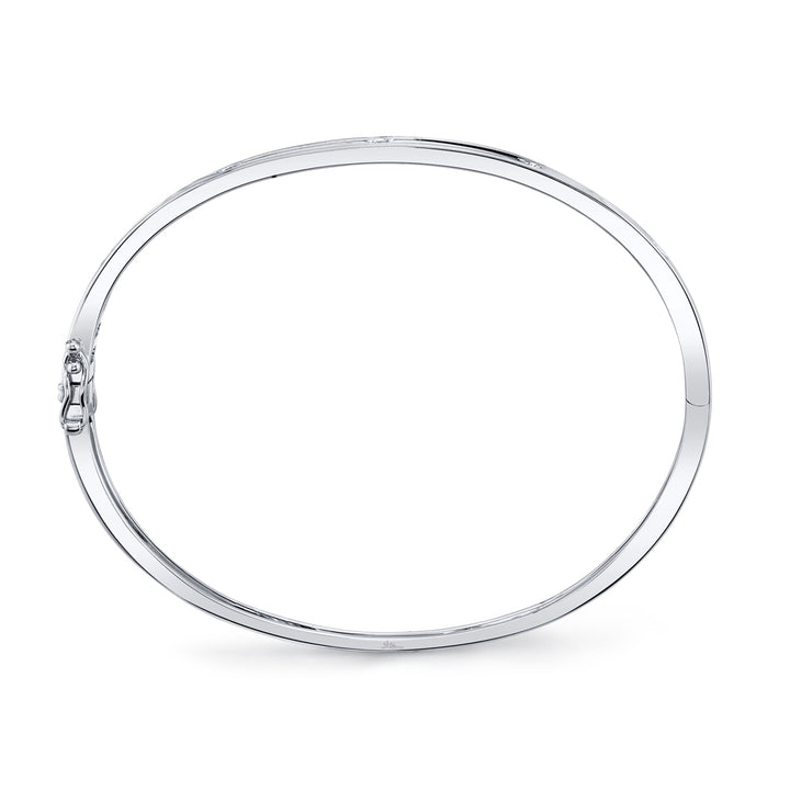 Shy Creation 0.38 TCW 14K White Gold Diamond Bangle SC55004066ZS