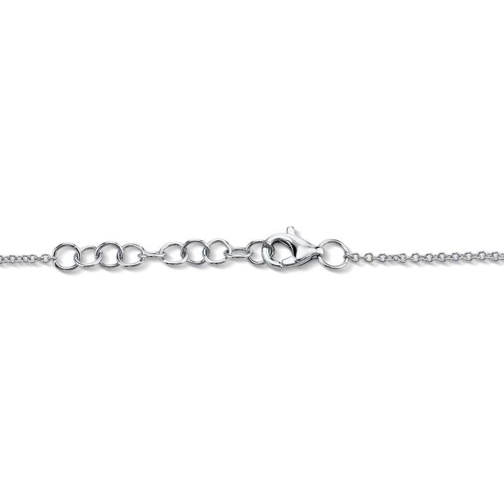Shy Creation 0.21 TCW Diamond & 0.53 TCW Blue Sapphire 14K White Gold Bracelet SC55005033