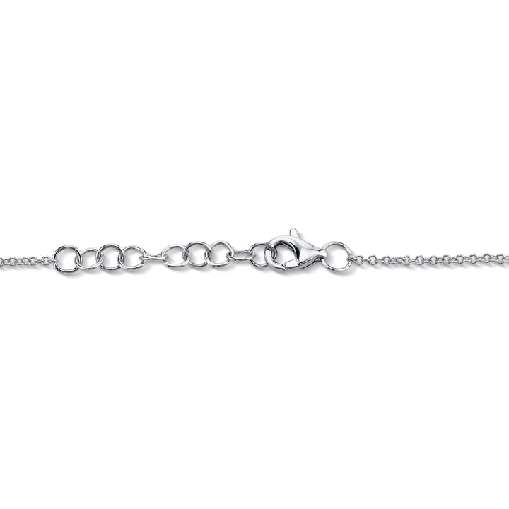 Shy Creation 0.21 TCW Diamond & 0.53 TCW Blue Sapphire 14K White Gold Bracelet SC55005033