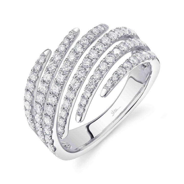 Shy Creation 0.92Ct 14K White Gold Diamond Lady'S Ring SC55027073