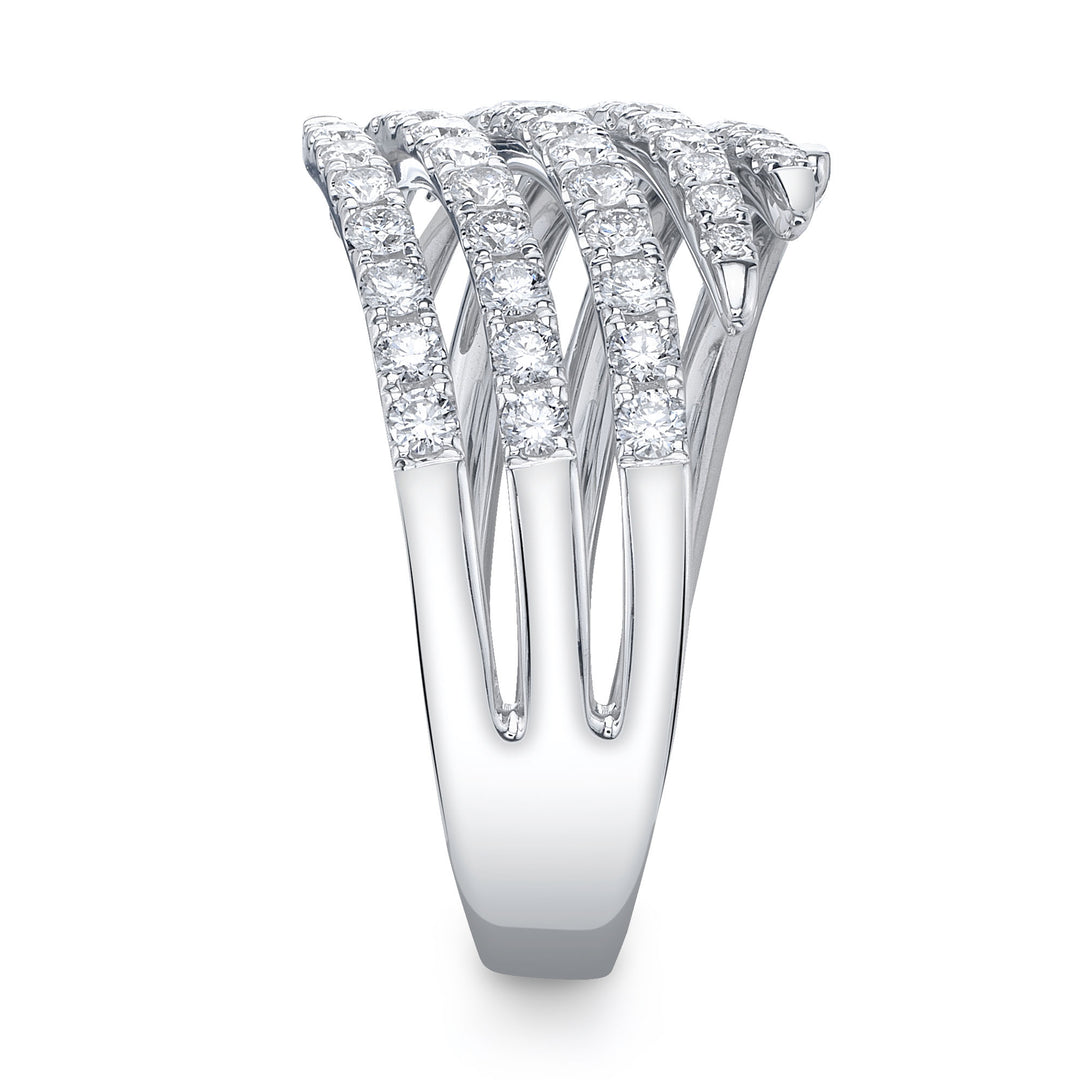 Shy Creation 0.92Ct 14K White Gold Diamond Lady'S Ring SC55027073