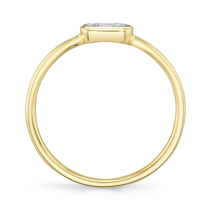 0.07 ct Diamond Baguette Ring in 14K Yellow Gold