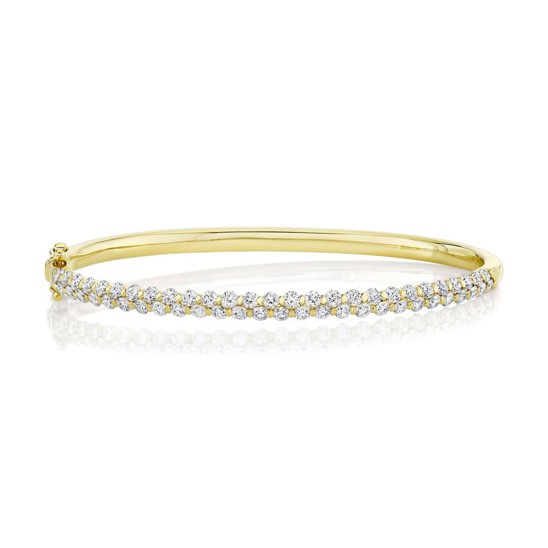 Shy Creation 2.42 ct Diamond Bangle in 14K Yellow Gold — product view — SC55029696ZS