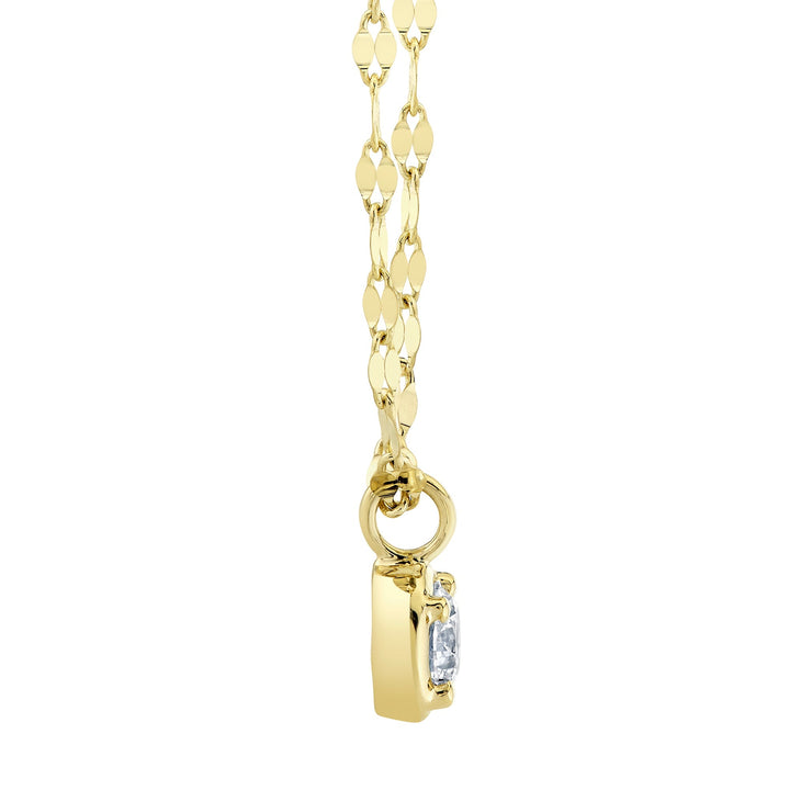 Shy Creation 0.20 ct Diamond Sparkle Chain Necklace in 14K Yellow Gold — product view — SC55029705
