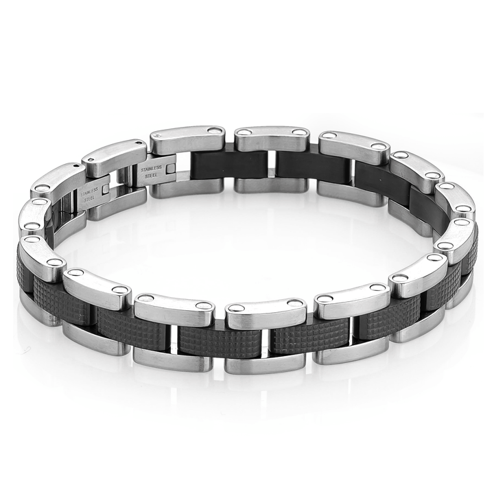 Italgem Steel Studded Bracelet 12.5mm