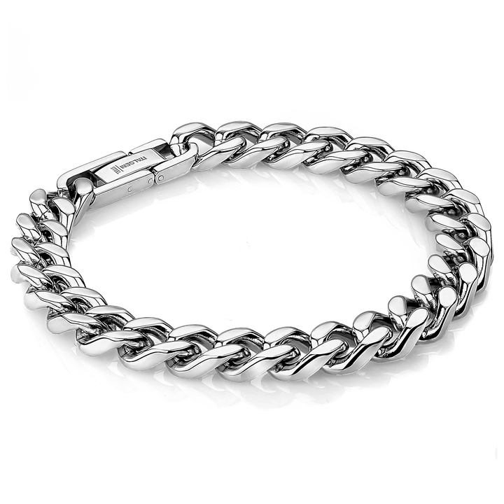 Italgem Steel Curb Link Bracelet 9.4mm