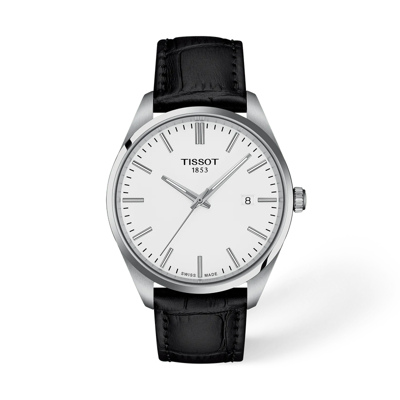 Tissot PR 100 40mm Quartz White Dial Watch T150.410.16.011.00 – front view