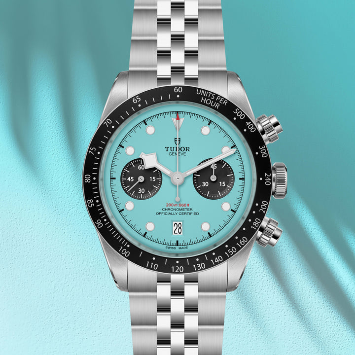 TUDOR Black Bay Chrono "Flamingo Blue 41 mm M79360N-0024 dial