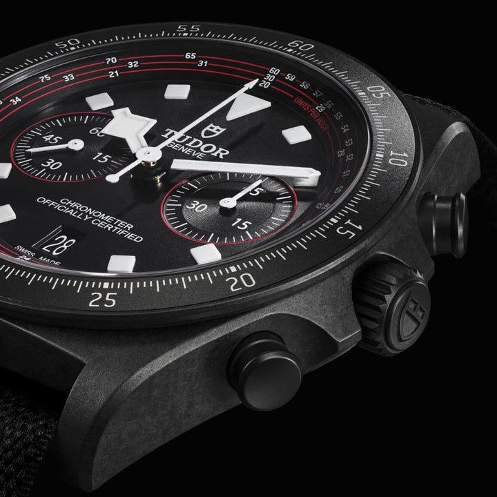 TUDOR Pelagos FXD Chrono 43 mm M25827KN-0001 dial detail