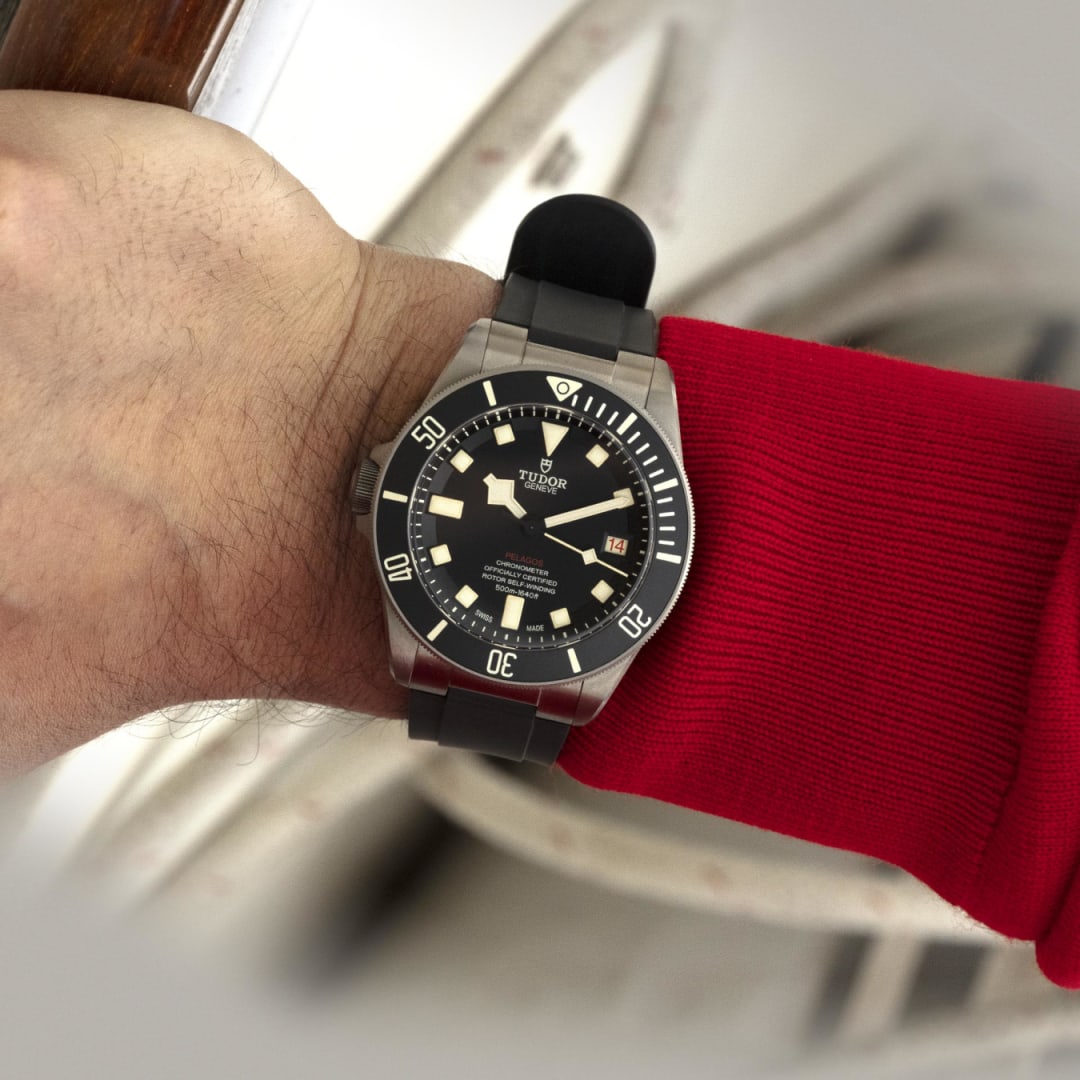 TUDOR Pelagos LHD 42 mm M25610TNL-0001 wrist