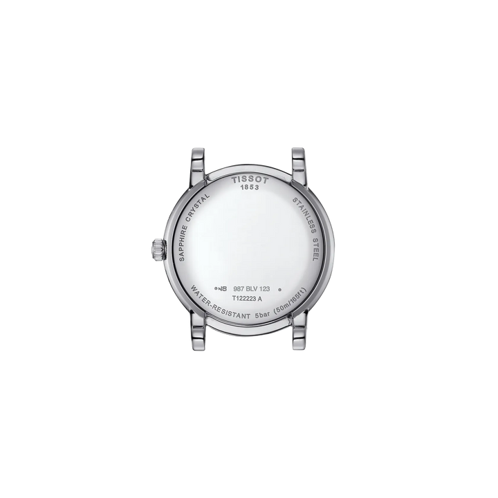 Tissot Carson Premium Lady Moonphase 32 mm T1222231635300 case back