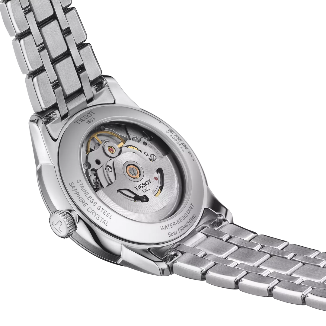 Tissot Chemin des Tourelles Powermatic 80 39 mm T1398071104800 case back detail