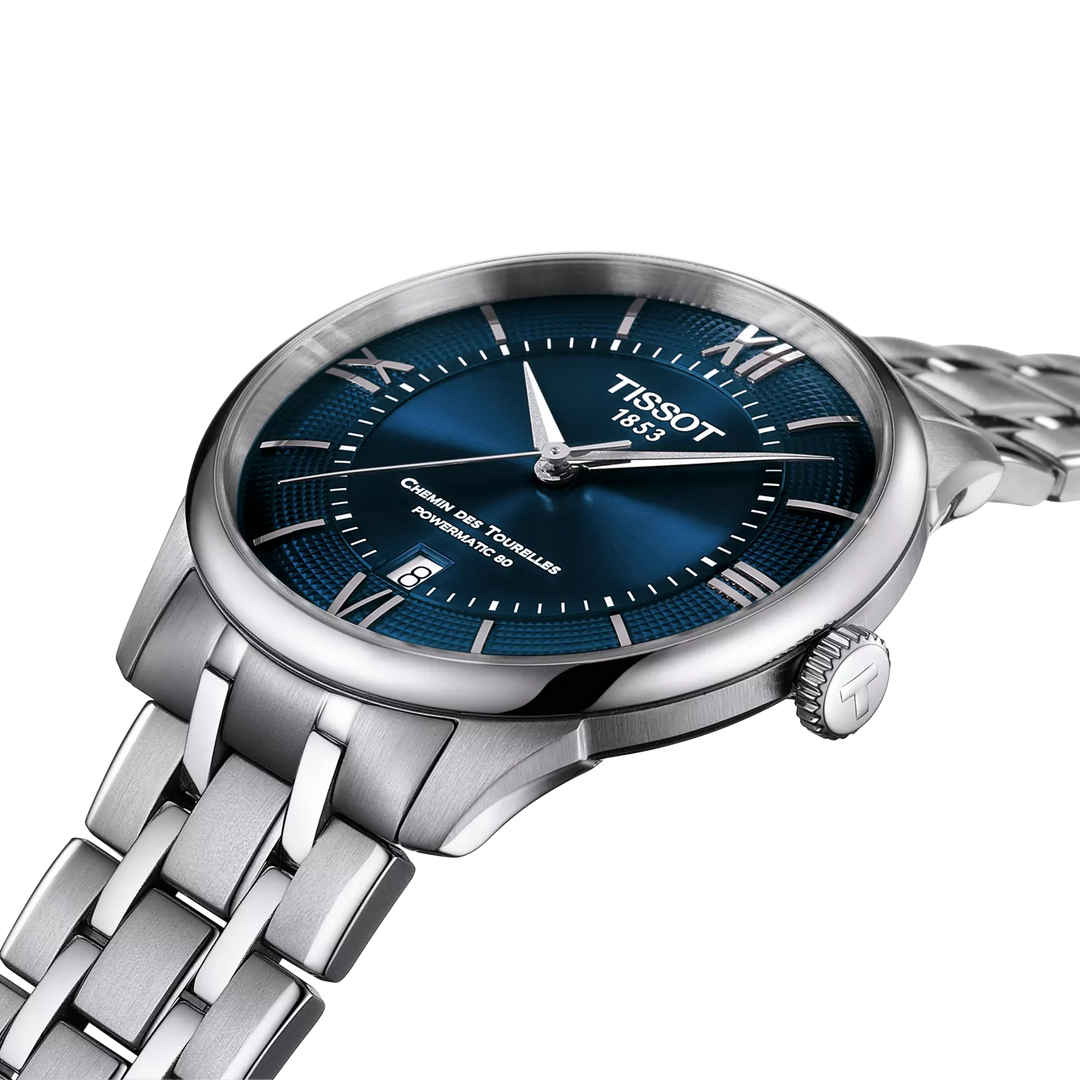 Tissot Chemin des Tourelles Powermatic 80 39 mm T1398071104800 dail detail