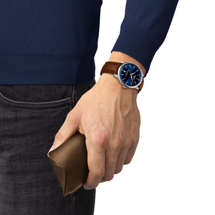 Tissot Chemin des Tourelles Powermatic 80 39 mm T1398071604100 Wrist