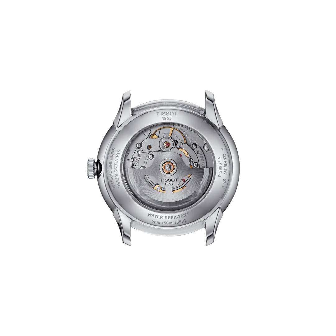 Tissot Chemin des Tourelles Powermatic 80 39 mm T1398071604100 open case back