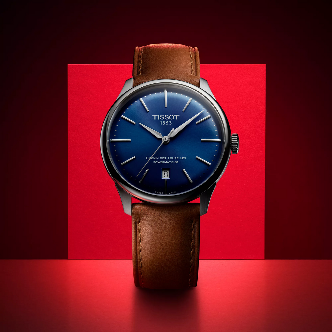 Tissot Chemin des Tourelles Powermatic 80 42 mm T1394071604100 red