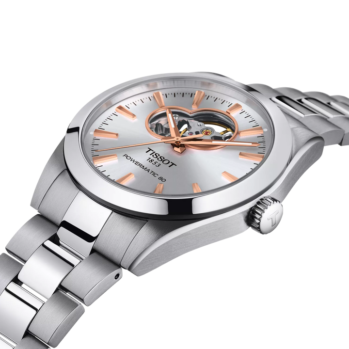 Tissot Gentleman Powermatic 80 Open Heart 40 mm T1274071103101 open heart detail