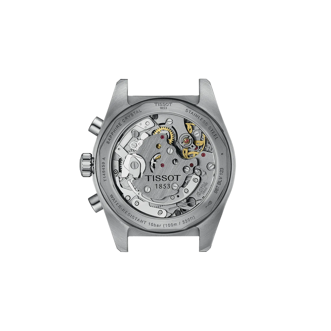 Tissot PR516 Mechanical Chronograph 41 mm T1494592105100 open case back