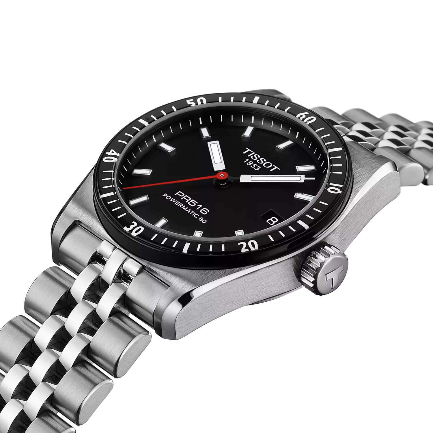 3.TISSOT PR516 38mm自動巻T149.407.11.051.00 Tissot PR516 Powermatic 80 38 mm T149.407.11.051.00