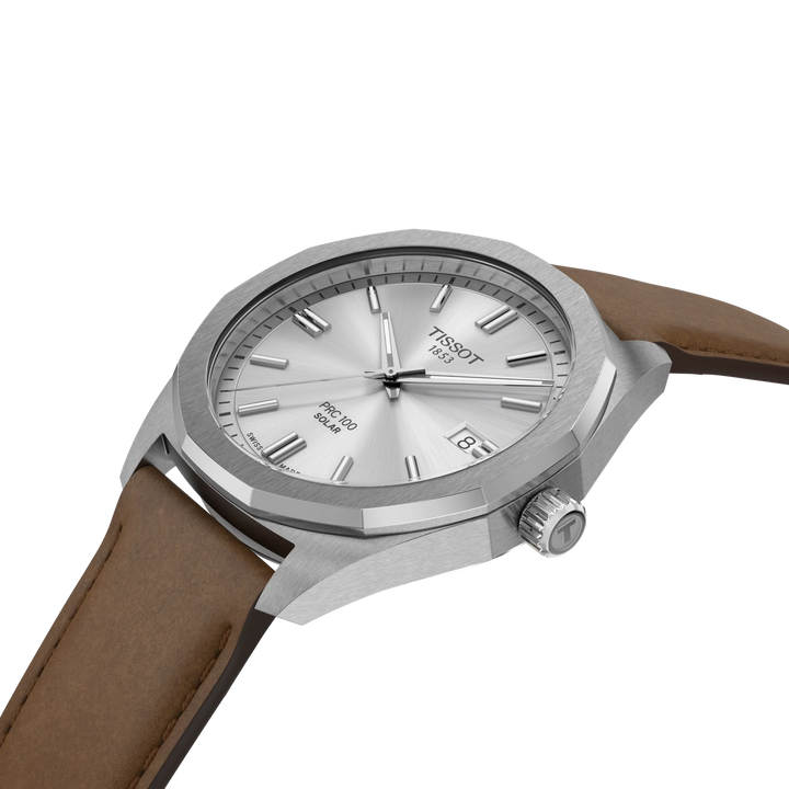 Tissot PRC 100 Solar Quartz 39mm T151.422.16.031.00 dial