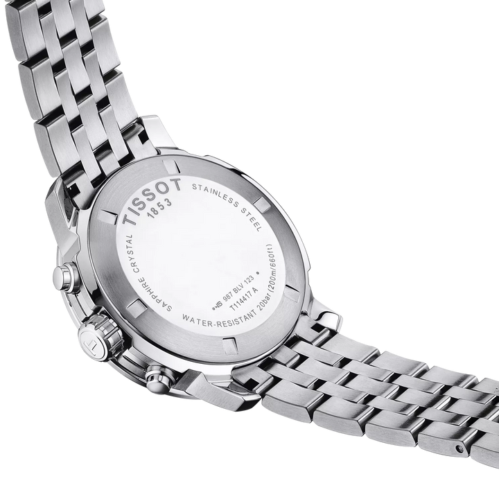 Tissot PRC 200 Chronograph 43 mm T1144171105700 case back detail