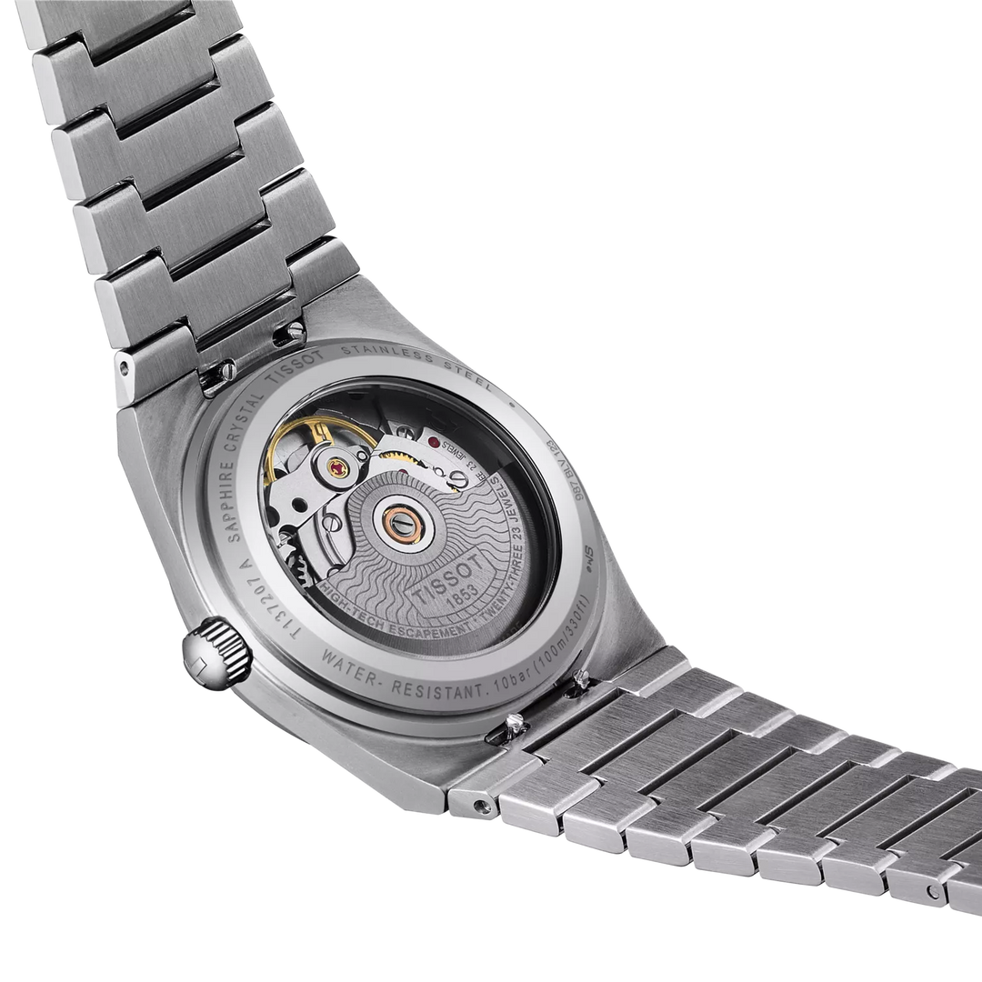 Tissot PRX Powermatic 80 35mm T1372071109100 open case detail