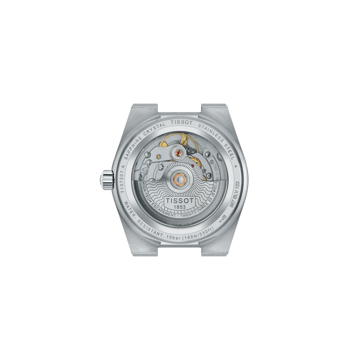 Tissot PRX Powermatic 80 35mm T1372071135100 open case back