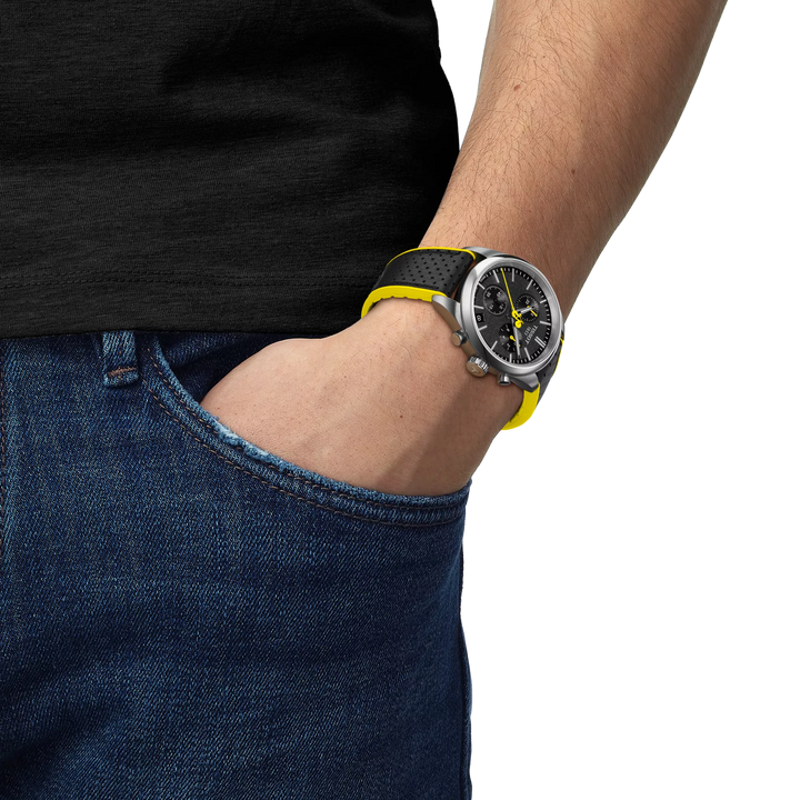 Tissot PR 100 Tour de France 40 mm T1504171105100 wrist