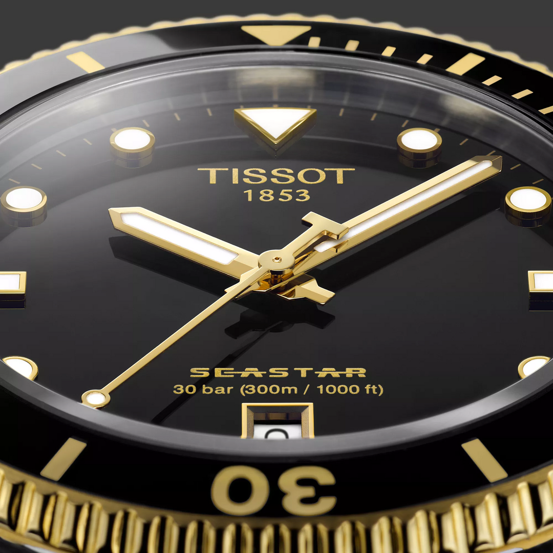 Tissot Seastar 1000 40mm T1204102705100 dial detail