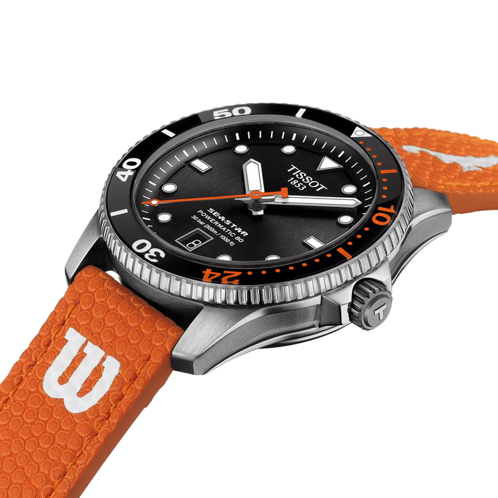 Tissot Seastar Wilson WNBA 40 mm T1208071705100 dial detail