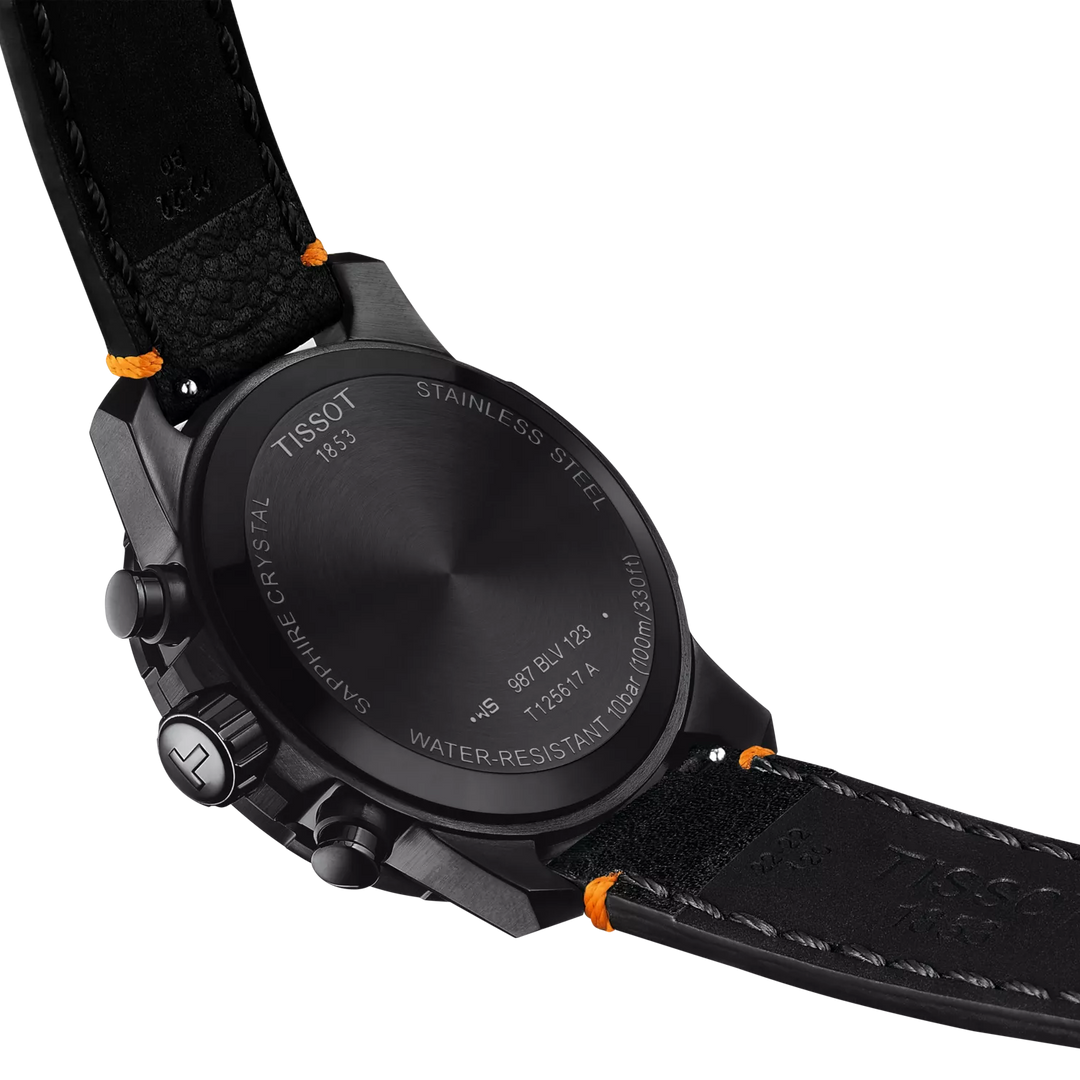 Tissot Supersport Chrono Basketball Edition 45.50 mm T1256173608100 case back detail