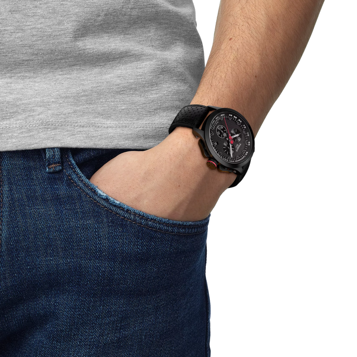 Tissot T-Race Cycling Giro d'Italia 2022 Special Edition 45 mm T1354173705101 wrist