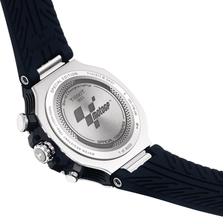 Tissot T-Race MotoGP Chronograph 2024 Limited Edition 45 mm T1414171704700 case back detail