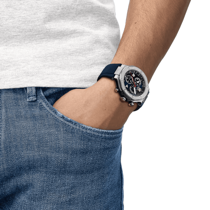 Tissot T-Race MotoGP Chronograph 2024 Limited Edition 45 mm T1414171704700 wrist