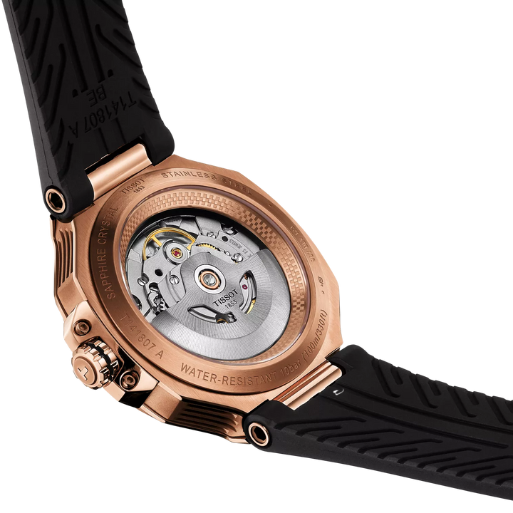 Tissot T-Race Powermatic 80 41 mm T1418073705100 case back detail